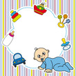 Vector: Frame baby boy Frame baby boy