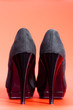 Back View Of Black Pumps