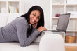Young Woman Using Laptop