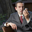 male manager dumbstruck by gsm phone call