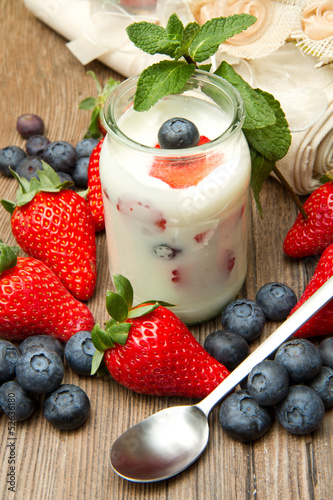 Photo: Yogurt with berries Yogurt with berries