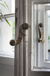 Detail of old, vintage window handle