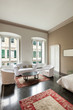 beautiful hotel room in historic building, suite