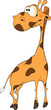 Cheerful giraffe cartoon