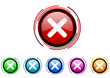 arrow vector glossy web icons set on white background