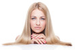 Woman with blond hair