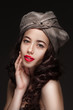 Portrait of a woman in turban