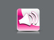 abstact glossy sound icon