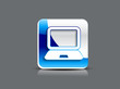 abstract glossy laptop icon