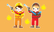 Fireman cute for kid