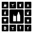 Drink icons set