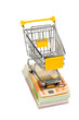 shopping cart on bills
