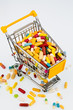 colorful tablets in cart