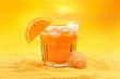 summer cocktail  on the beach
