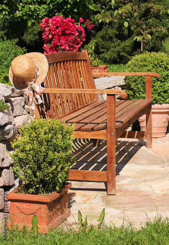 Photo: Gartenbank, garden bench Gartenbank, garden bench