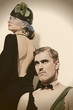Photo: Theater actors in a retro style Theater actors in a retro style