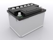 Weisse Autobatterie