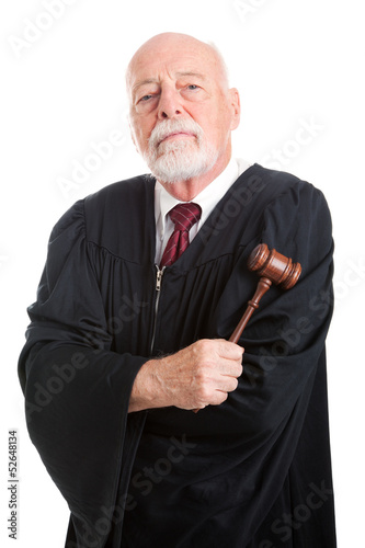 Photo: Stern Judge with Gavel Stern Judge with Gavel