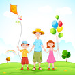Father Playing with Kids