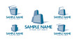 Skyscrapers with building cranes symbols