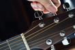 Hand Tuning A Guitar From Head...