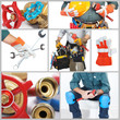 Foto: Mature contractor and instruments Mature contractor and instruments