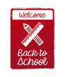 welcome back school burgundy