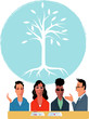 Start up company meeting with an investor