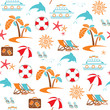 Summer vacation pattern (seamless)