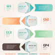 Modern Origami Style Infographic Illustration