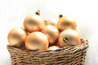 Golden Christmas Ornaments In ... Golden Christmas Ornaments In ...
