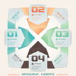 Vector: Modern Origami Style Infographic Illustration Modern Origami Style Infographic Illustration