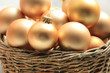 Golden Christmas Ornaments In ... Golden Christmas Ornaments In ...