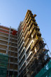 Scaffolding on a construction site