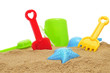 sand / beach toys on the sand