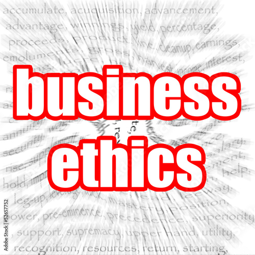Illustration: Business ethics Business ethics