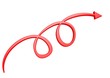 Double loop red arrow