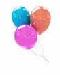 3d colorful balloons