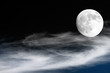 moon on the sky as symbol outer space