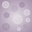 벡터 일러스트(편집용 파일):Violet flowers pattern Violet flowers pattern