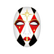 carnival mask on a white background - vector illustration