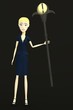 3d render of cartoon character with staff