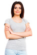 Portrait of happy smiling young beautiful woman