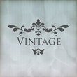 Vintage vector floral frame
