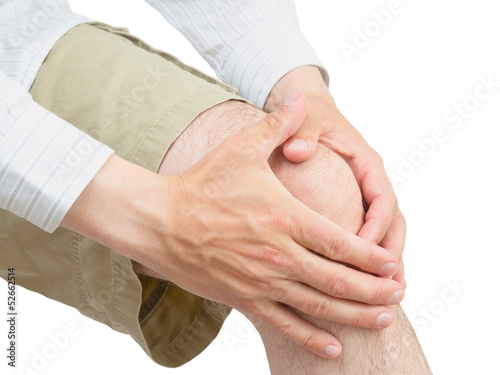 Photo: Neoprene knee brace. Neoprene knee brace.
