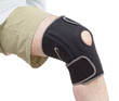 Neoprene knee brace.