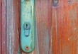 wooden door and lock