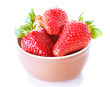 Photo: strawberries in bowl strawberries in bowl
