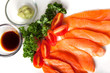 Salmon sashimi