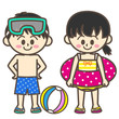 子供　水着